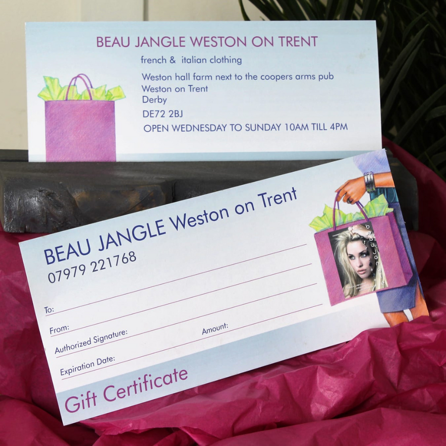 Beau Jangle gift card